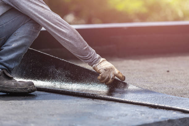 Professional Exterior Waterproofing technician working in Michigan Center, MI